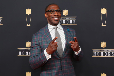 Shannon Sharpe at the NFL Honors award.
